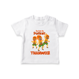 Cute Pulikali Festival T Shirt - WHITE - 0-5 Months Old (Chest 17")