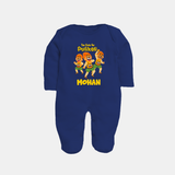 Cute Pulikali Festival Full Body Suit - NAVY BLUE - New Born (Chest 7.5")