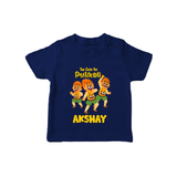 Too Cute for Pulikali T-Shirt | Custom Baby T-Shirt for Onam Fun - NAVY BLUE - 0-5 Months Old (Chest 17")