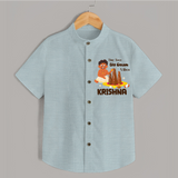 Tiny Toes Big Onam Vibes Shirt - ARCTIC BLUE - 0 - 6 Months Old (Chest 23")