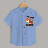 Tiny Toes Big Onam Vibes Shirt - SKY BLUE - 0 - 6 Months Old (Chest 23")