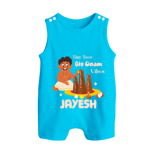 Tiny Toes Big Onam Vibes Button Romper
