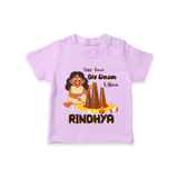 Tiny Toes Big Onam Vibes T-Shirt | Custom Baby T-Shirt for Onam Celebration - LILAC - 0-5 Months Old (Chest 17")