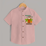 Chenda Ready Ithu Onam Alle Shirt | Custom Baby Shirt for Onam Fun with Chenda - PEACH - 0 - 6 Months Old (Chest 23")