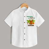 Chenda Ready Ithu Onam Alle Shirt | Custom Baby Shirt for Onam Fun with Chenda - WHITE - 0 - 6 Months Old (Chest 23")