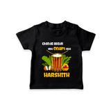 Chenda Ready Ithu Onam Alle T-Shirt | Custom Baby T-Shirt for Onam Fun with Chenda - BLACK - 0-5 Months Old (Chest 17")