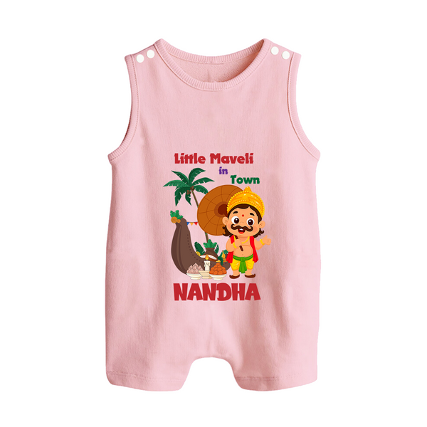 Little Maveli in Town Button Romper - BABY PINK - New Born (Chest 18")