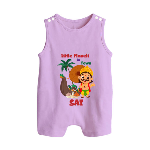 Little Maveli in Town Romper Suit | Personalized Baby Romper Suit for Onam Celebrations - LILAC - 0 - 5 Months Old (Chest 18")