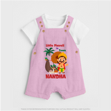 Little Maveli in Town Dungaree - BABY PINK - 0 - 5 Months Old (Chest 18")