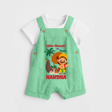 Little Maveli in Town Dungaree - GREEN - 0 - 5 Months Old (Chest 18")