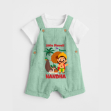 Little Maveli in Town Dungaree - MINT GREEN - 0 - 5 Months Old (Chest 18")
