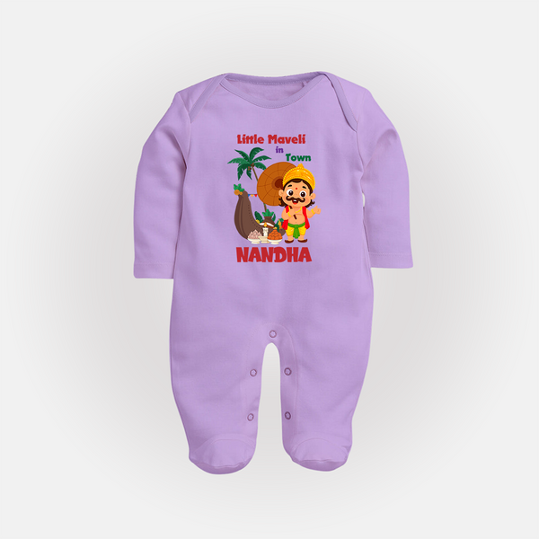 Little Maveli in Town Full Body Suit - LILAC - New Born (Chest 7.5")