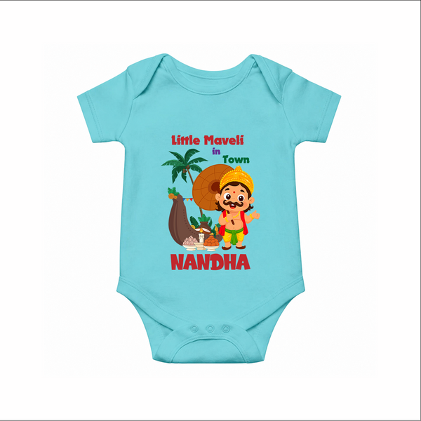 Little Maveli in Town Romper - ARCTIC BLUE - New Born (Chest 14")