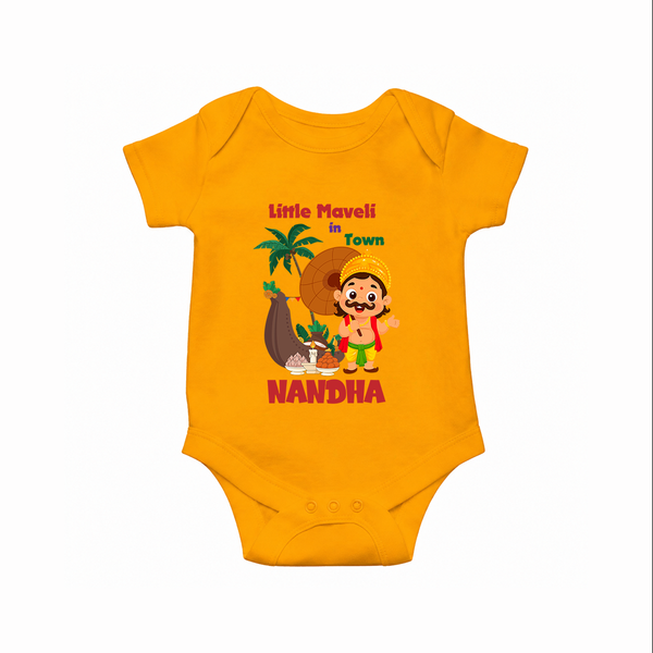 Little Maveli in Town Romper - CHROME YELLOW - New Born (Chest 14")