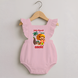 Little Maveli in Town Romper Frock - BABY PINK - 0 - 3 Months Old (Chest 19")