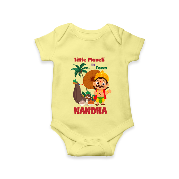 Little Maveli in Town Romper - PASTEL YELLOW - New Born (Chest 14")