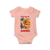 Little Maveli in Town Romper - PEACH - New Born (Chest 14")
