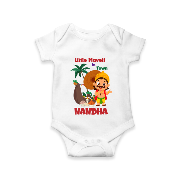 Little Maveli in Town Romper - WHITE - New Born (Chest 14")