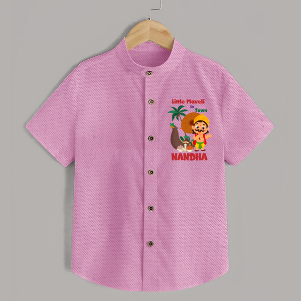 Little Maveli in Town Shirt - BABY PINK - 0 - 6 Months Old (Chest 23")