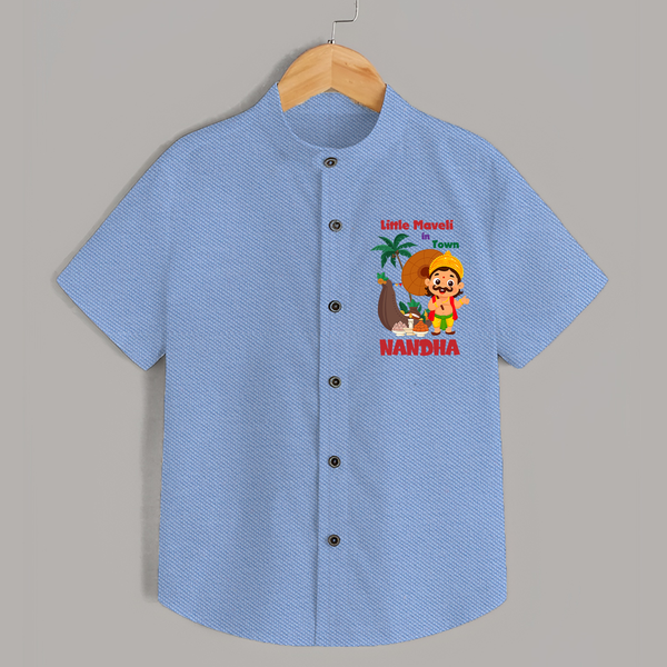 Little Maveli in Town Shirt - SKY BLUE - 0 - 6 Months Old (Chest 23")