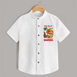 Little Maveli in Town Shirt - WHITE - 0 - 6 Months Old (Chest 23")