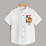 Little Maveli in Town Shirt | Personalized Baby Shirt for Onam Celebrations - WHITE - 0 - 6 Months Old (Chest 23")
