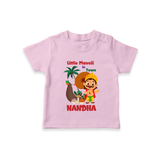 Little Maveli in Town T Shirt - BABY PINK - 0-5 Months Old (Chest 17")