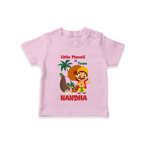 Little Maveli in Town T Shirt - BABY PINK - 0-5 Months Old (Chest 17")