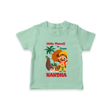 Little Maveli in Town T Shirt - MINT GREEN - 0-5 Months Old (Chest 17")