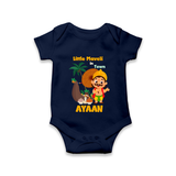 Little Maveli in Town Romper - NAVY BLUE - New Born (Chest 14")
