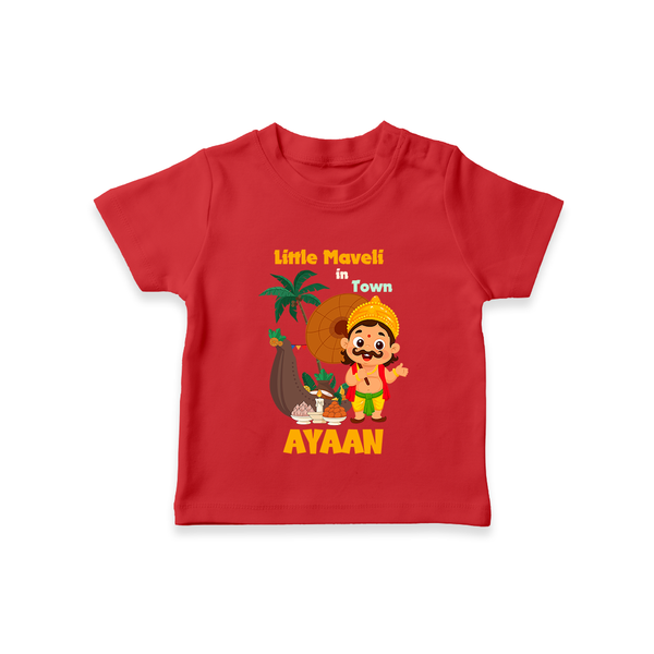 Little Maveli in Town T Shirt - RED - 0-5 Months Old (Chest 17")