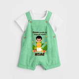 Onam Style Traditional Boy Dungaree - GREEN - 0 - 5 Months Old (Chest 18")