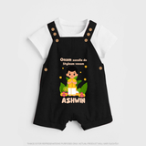 Onam Style Traditional Boy Dungaree - BLACK - 0 - 5 Months Old (Chest 18")