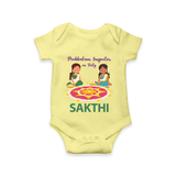 Pookalam Inspector On Duty Romper - PASTEL YELLOW - New Born (Chest 14")