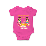 Pookalam Inspector On Duty Romper - HOT PINK - New Born (Chest 14")