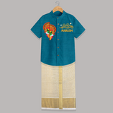 Kathakali Heritage Split Face Personalized Shirt and Dhoti