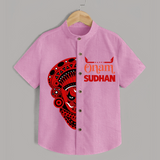  Happy Onam Kathakali Grandeur Personalized Shirt - BABY PINK - 0 - 6 Months Old (Chest 23")