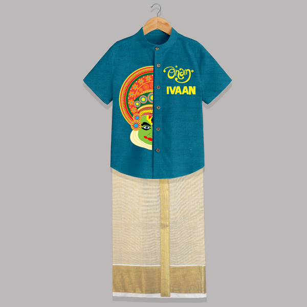 Onam Kathakali Peek Personalized Shirt and Doti