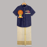 Happy Onam Mini Kathakali Personalized Shirt and Dhoti