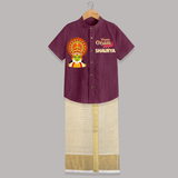 Happy Onam Mini Kathakali Personalized Shirt and Dhoti