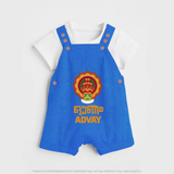 Kathakali Heritage Emblem Dungaree - COBALT BLUE - 0 - 5 Months Old (Chest 18")