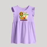 My First Onam Kathakali Baby Frock - LILAC - 0 - 3 Months Old (Chest 17")