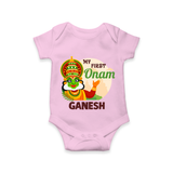 My First Onam Kathakali Romper - BABY PINK - New Born (Chest 14")