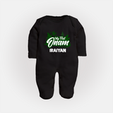 My First Onam Kerala Festive Silhouette Full Body Suit - BLACK - New Born (Chest 7.5")
