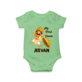 My First Onam Mahabali Romper - GREEN - New Born (Chest 14")