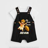 My First Onam Mahabali Dungaree - BLACK - 0 - 5 Months Old (Chest 18")