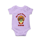My First Onam Kathakali Classic Romper - LILAC - New Born (Chest 14")