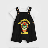 My First Onam Kathakali Classic Dungaree - BLACK - 0 - 5 Months Old (Chest 18")