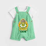 Kathakali Floral Charm Dungaree - GREEN - 0 - 5 Months Old (Chest 18")
