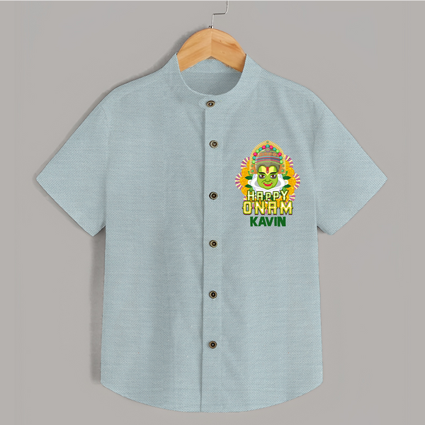 Kathakali Floral Charm Shirt - ARCTIC BLUE - 0 - 6 Months Old (Chest 23")